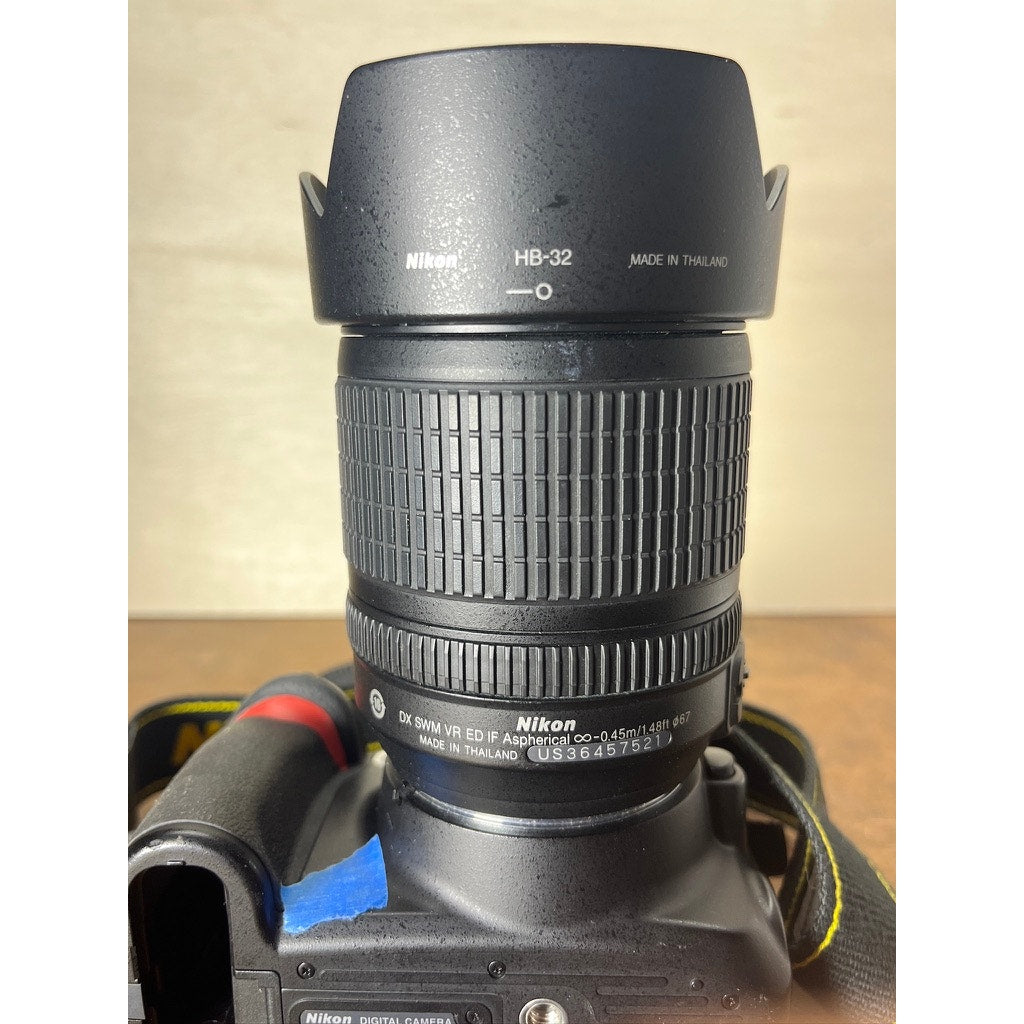 Nikon D3100 DSLR Camera 18-105mm VR Lens Battery 3980 Shutter