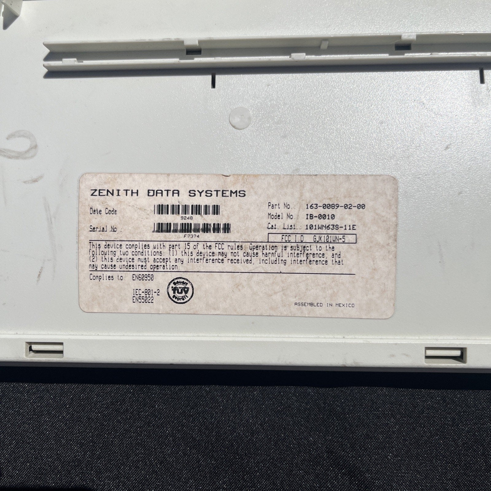 Vintage Zenith Data Systems Z-150 / Z-1000 Keyboard IB-0010 Mechanical ClickyPS2