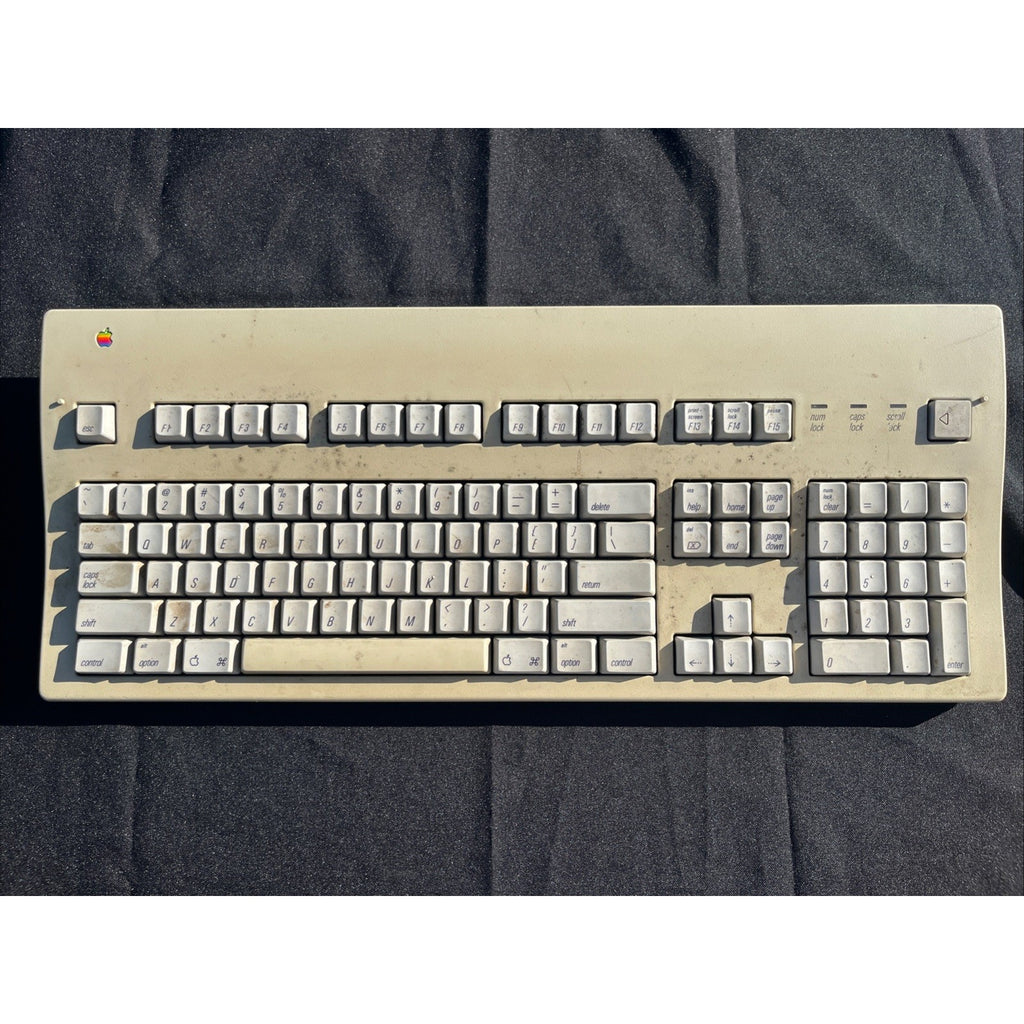 Vintage Apple Extended Keyboard II M3501 Mechanical Keyboard ADB Beige Classic
