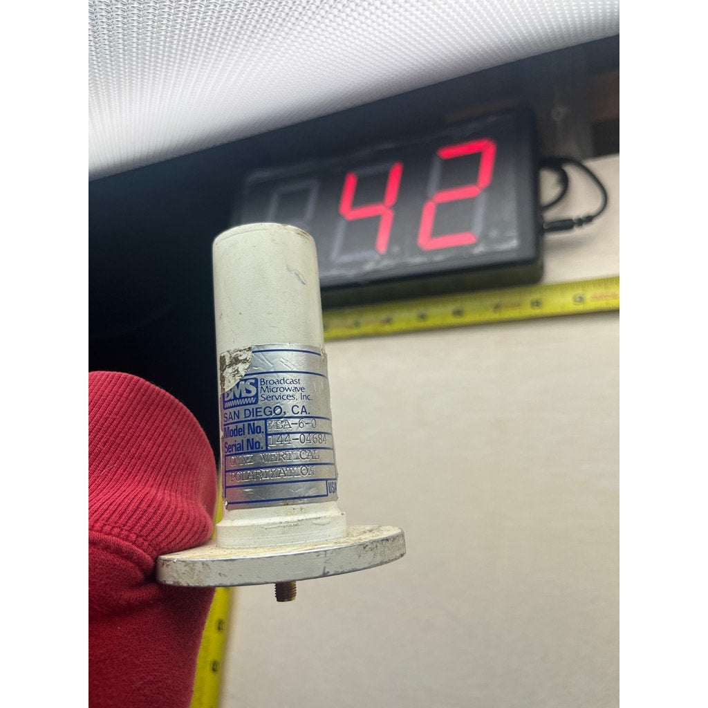BMS BMA-6-O Omni Antenna Vertical Polarization SMA RF Microwave TESTED! WORKING!