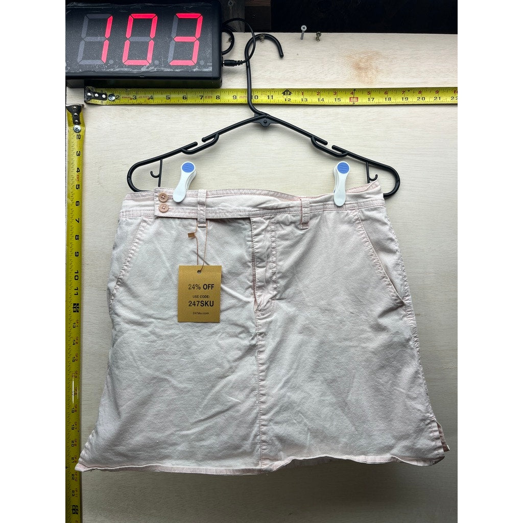 Gloria Vanderbilt Womens Pale Pink Casual Mini Skirt