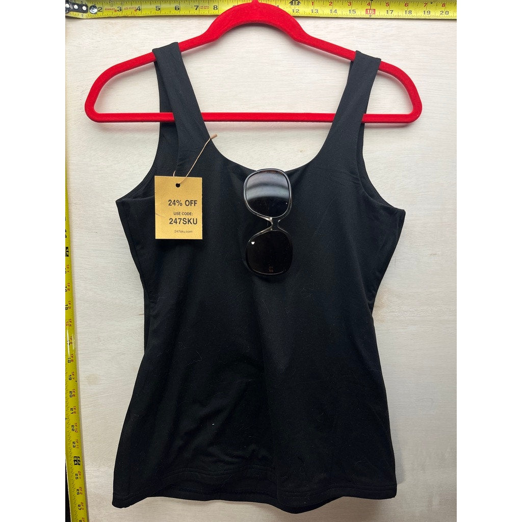Xieerduo Womens Black Tank Top Size M With Sunglasses