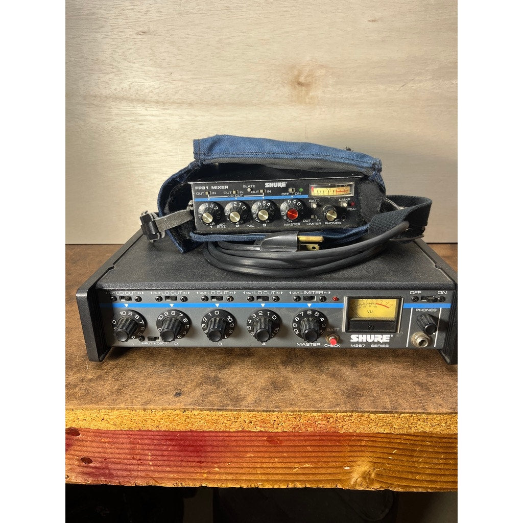 Shure M267 Series Rack Mixer & FP31 Portable Field Mixer Bundle