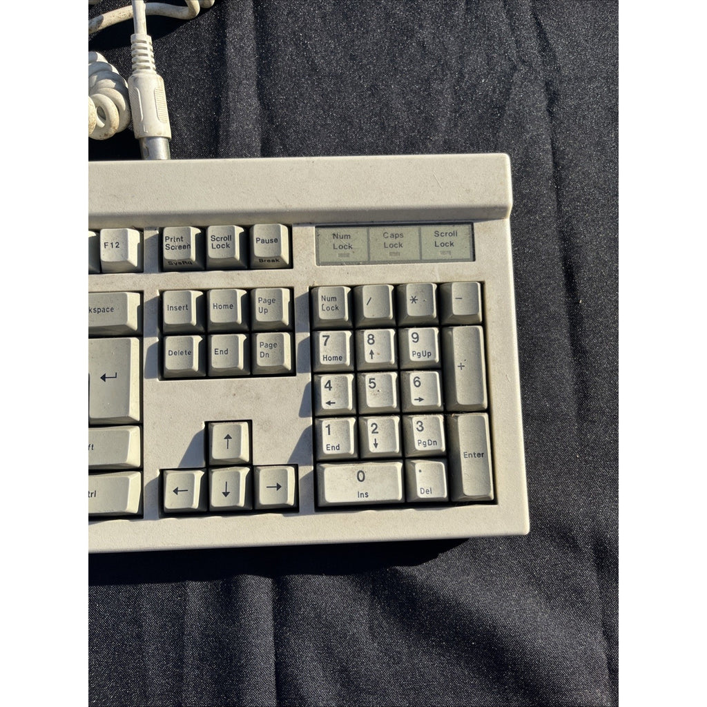 Vintage QX-101 Mechanical Keyboard Model QX-101 PS/2 Beige Keyboard Parts