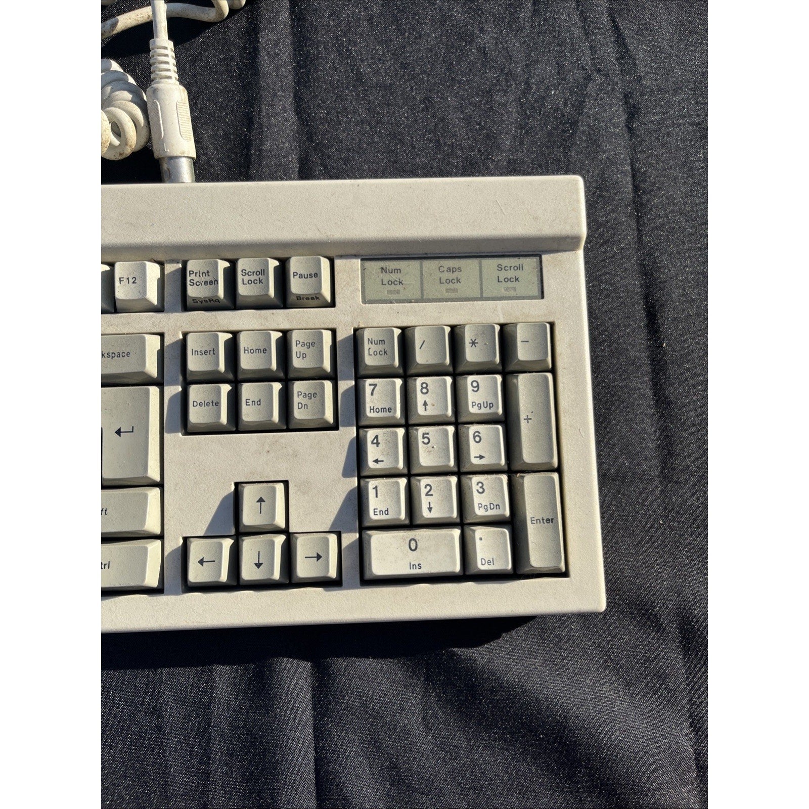 Vintage QX-101 Mechanical Keyboard Model QX-101 PS/2 Beige Keyboard Parts