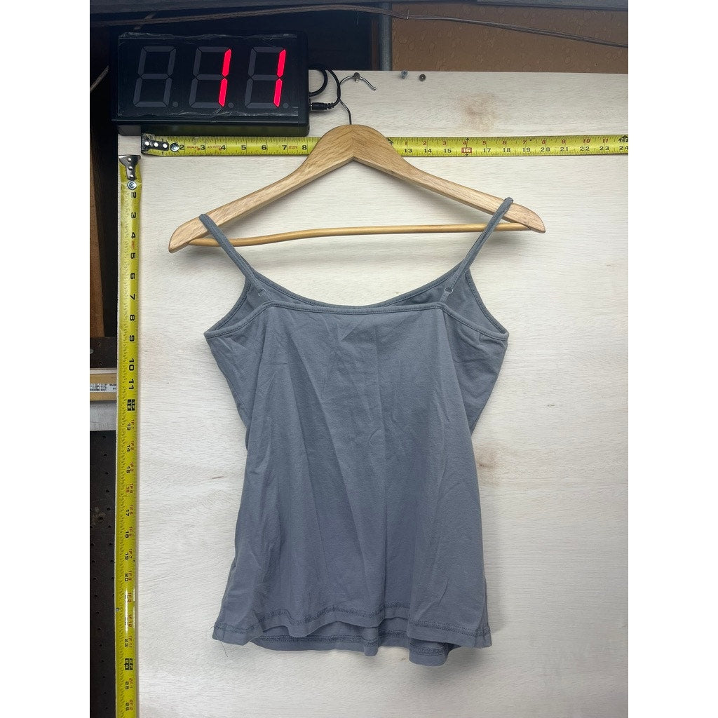 Route 66 Womens L Gray Spaghetti Strap Cami Tank Top