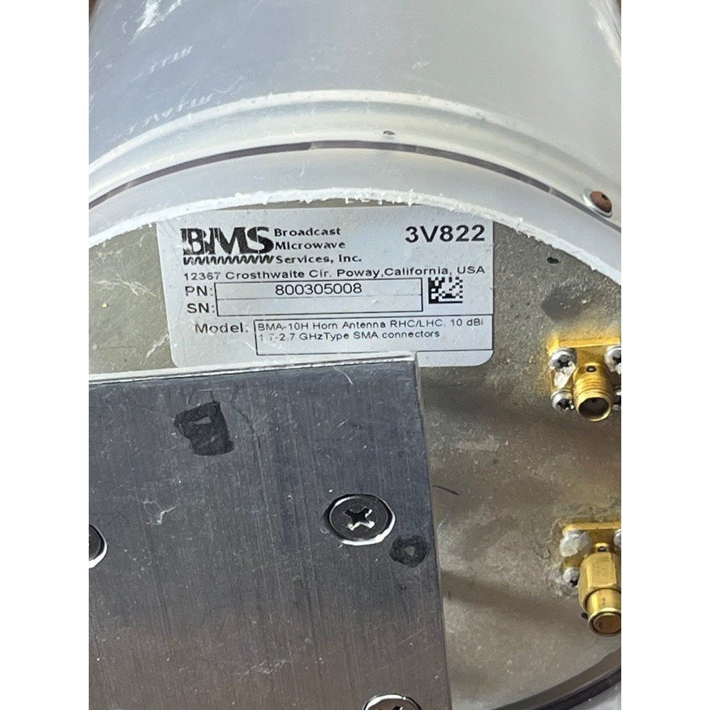 BMS BMA-10H Dual-Polarized SMA Horn Antenna 1.7-2.7GHz 10dBi TESTED! WORKING!