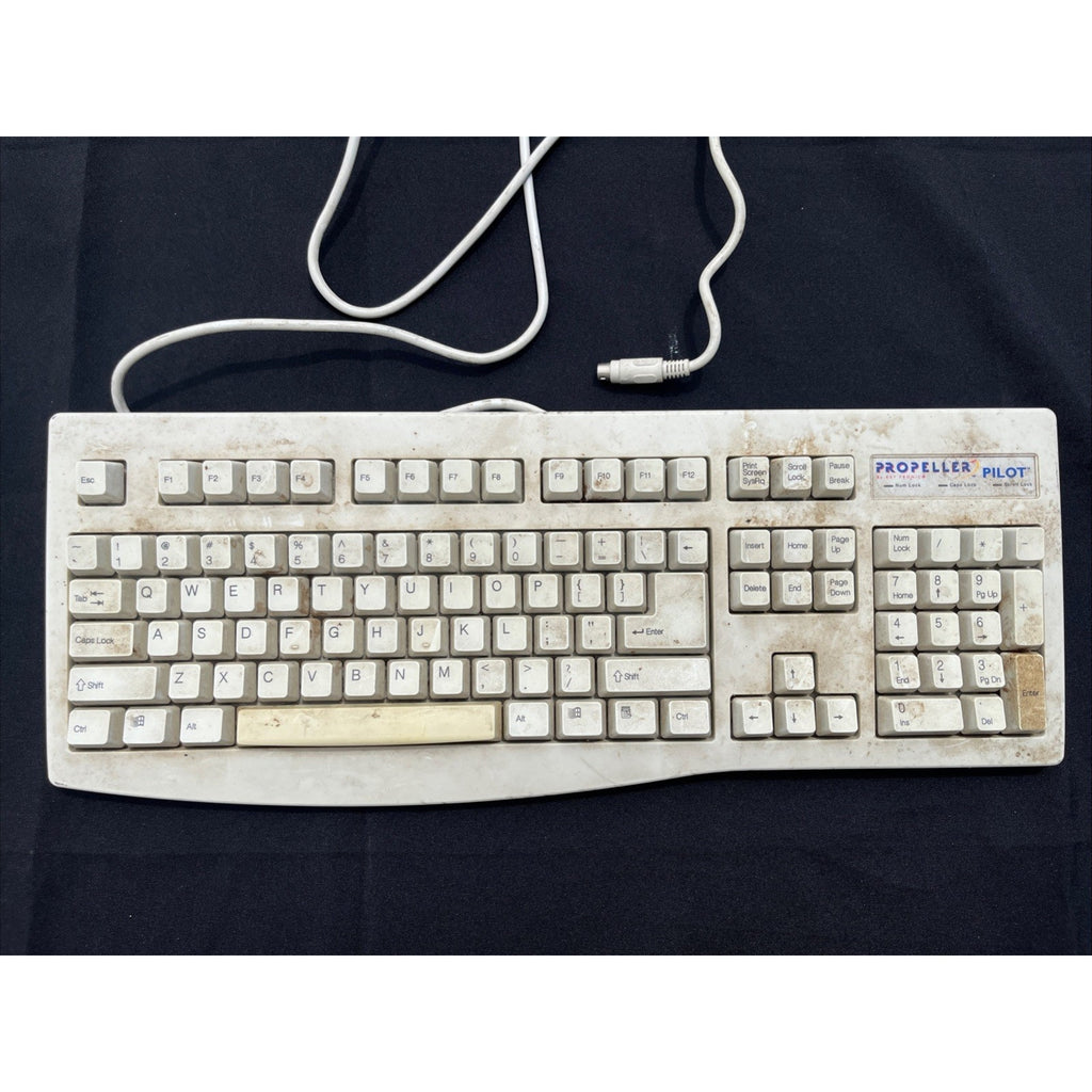 Vintage KTC PRO PILOT K280W Mechanical Terminal Keyboard POS Kiosk Retro Comp