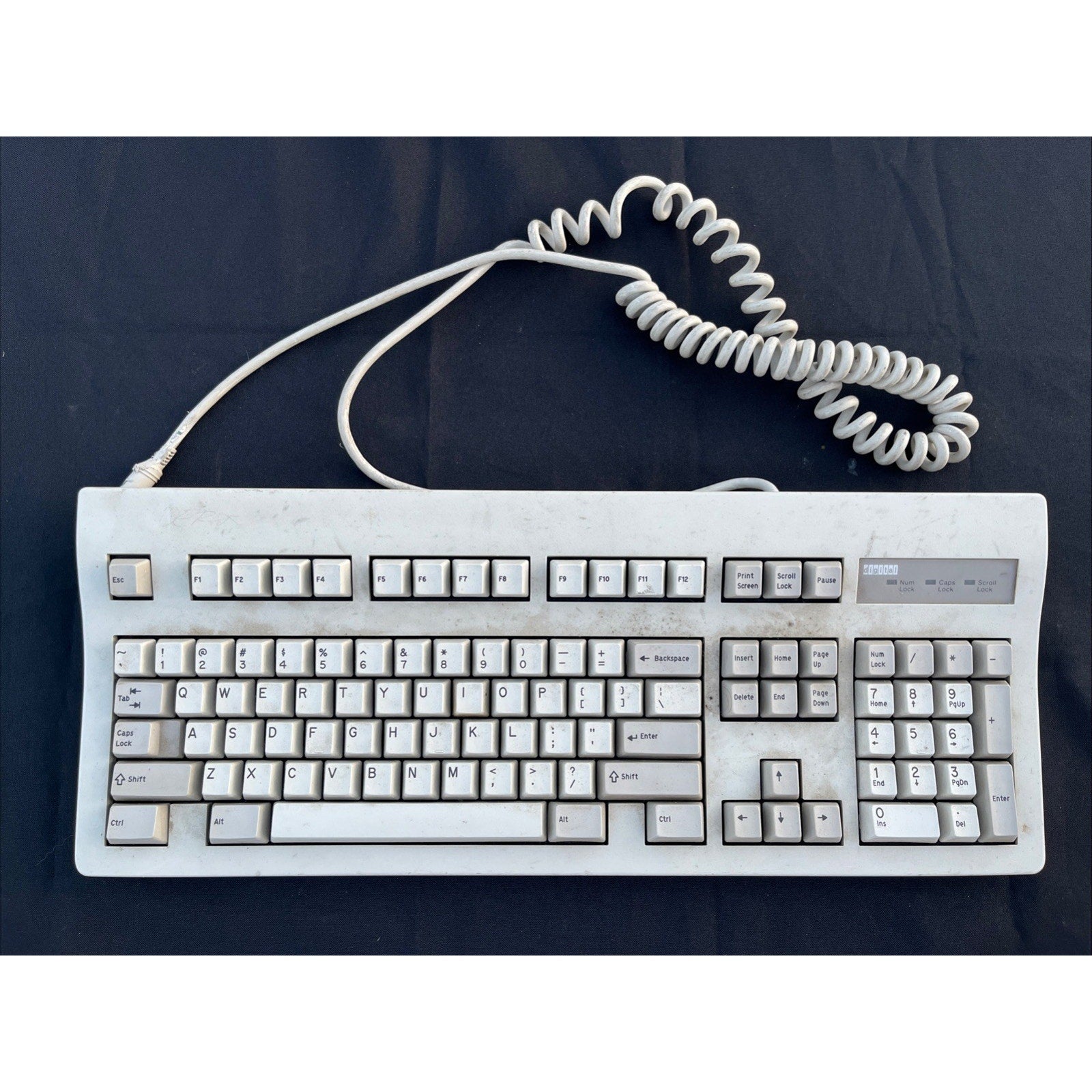 Digital PCXAL-AA Vintage Keyboard Mechanical Style Coiled Cable Made In Mexico